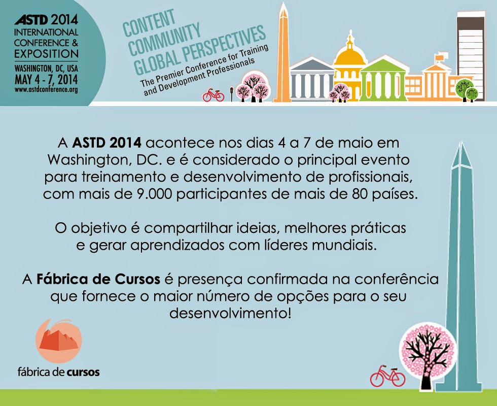 A Fábrica de Cursos participa do maior Congresso de Treinamento: ASTD 2014